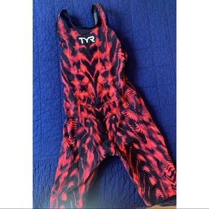 Open back TYR Womens Venzo Genesis Techsuit 25